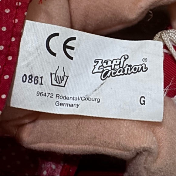 Vintage 2000s Maggie Raggies Soft Plush Toy Girl Doll Yarn Zapf Creation Germany - Picture 6 of 6